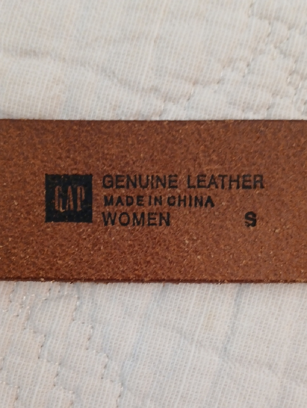 Leather Belt With Brass Buckle - Picture 2 of 8